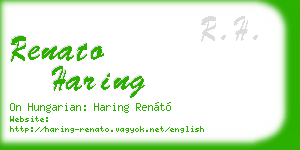 renato haring business card